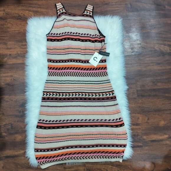 Callahan Knitwear Chic Boho Rosario Sleeveless Bodycon Knit Dress Size XXL NWT - Picture 5 of 15